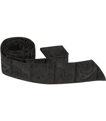 2897 K2 Ht - 42 In. Child Matching Hair Tie - Black Paisley