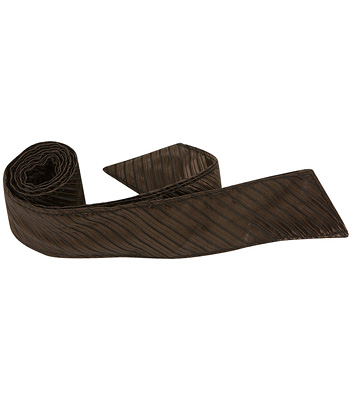 4067 N6 Ht - 42 In. Child Matching Hair Tie - Brown With Black Pinstripe