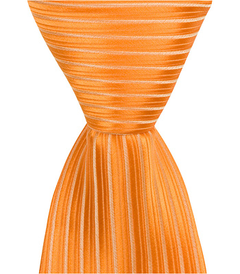 4211 O4 - 6 In. Newborn Zipper Necktie - Orange