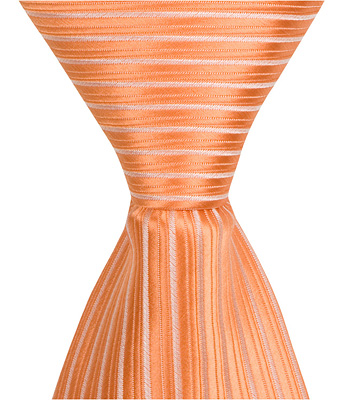 4090 O5 - 9.5 In. Zipper Necktie - Orange, 6 To 18 Month