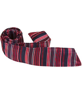 2881 R4 Ht - 42 In. Child Matching Hair Tie - Black With Red & White Stripe