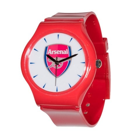 Arsenal Ar38-r Soccer Club Slimline Souvenir Watch, Red