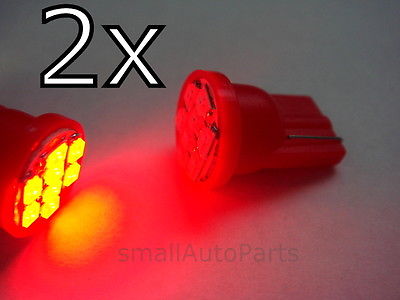 Red T10 8-smd Led Bulbs - Set Of 2