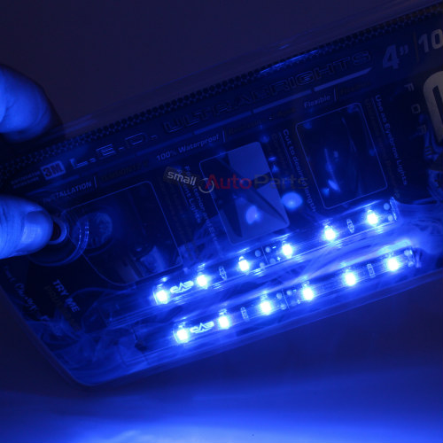 4 In. Blue Led Ultrabrights - Pair