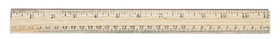 10377 12 In. Wood School Ruler