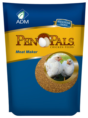 70012aaabd 5 Lbs. Pen Pals Chicken Feed, Meat Maker, Crumble