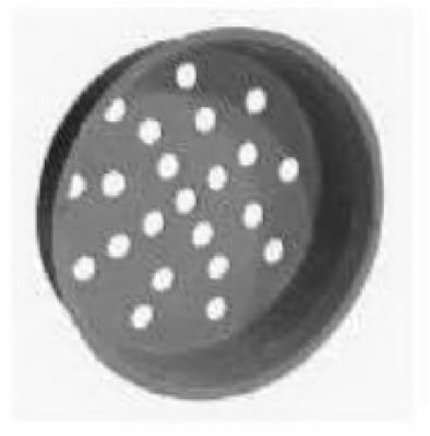 434aa 4 In. Perforated Drain Tube End Plug