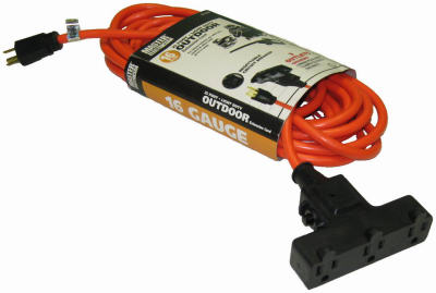 Cst-25a 25 Ft. Master Electrician 16 By 3 Outdoor Extension Cord, Orange