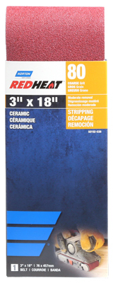 50192-038 3 X 18 In. 80 Grit Ceramic Grain Sanding Belt