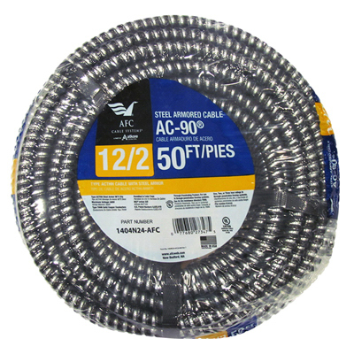 1404n24-afc 50 Ft. 12-2 Act Armored Cable, Steel Jacket