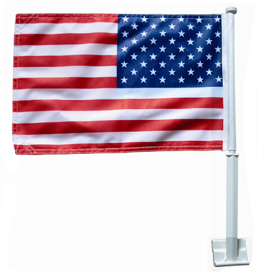 71808 11 X 18 In. 100 Percentage Polyester Us Car Flag