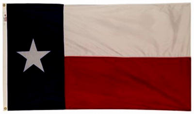145260r 3 X 5 Ft. Nylon Texas State Flag