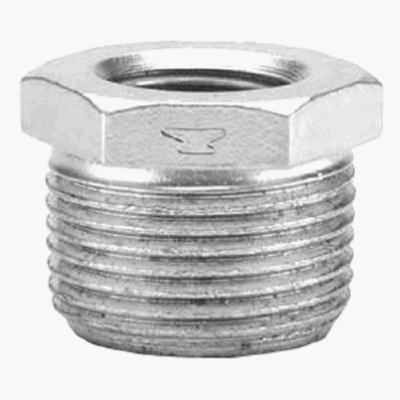 8700130357 .38 X .13 In. Steel Pipe Fitting Galvanized Hex Reducing Bushing