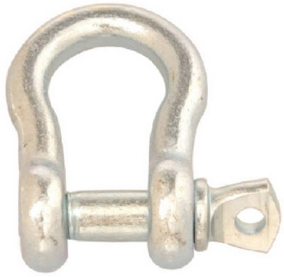 T9601235 .38 In. Zinc Plated Screw Pin Anchor Shackle