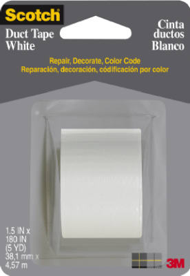 1005-wht-cd 1.5 In. X 5 Yd. Scotch Multi Purpose Duct Tape, White