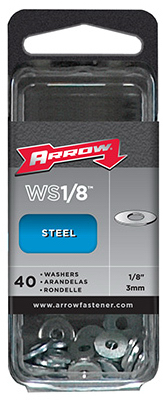 Ws1-8 .12 In. Washers, Steel, Pack Of 40