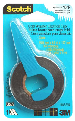 10455na .75 X 350 In. Scotch Cold Weather Electrical Tape With Dispenser