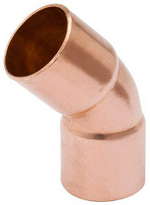 Mueller Industries W 63026 .5 Copper 45 Degree Elbow