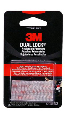 04862 1 X 1 In. Dual Lock Reclosable Fastener, Clear