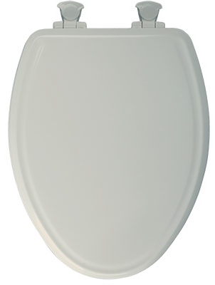 148e2 346 Biscuit Elongated Wood Toilet Seat