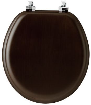 Bemis 9601cp 888 Walnut Round Wood Toil Seat