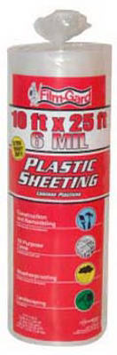 626196 6mil Clear Polyethylene Consumer Sheeting, 10 X 25 Ft
