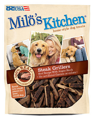 7910051822 Milos Steak Home Stylegrillers Dog Treat, 18 Oz