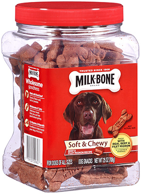 509600 Beef & Filet Mignon Soft & Chewy Dog Treat, 25 Oz
