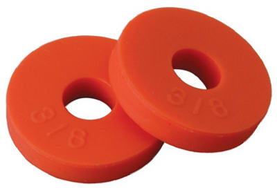 Brass Craft Scb2114 .38 In. Flat Faucet Washer, Orange - 10 Pack