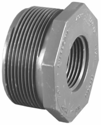 Charlotte Pipe Pvc 08200 4800ha 2 X 1.50 In. Pvc Schedule 80 Male Pipe Thread Reducer Bushing, Gray