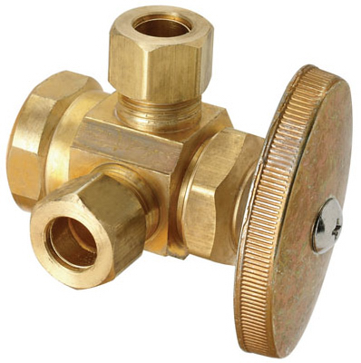 Brass Craft R1701lrx Rd 2.2 X 2 X 1.8 In. Dual Outlet Valve