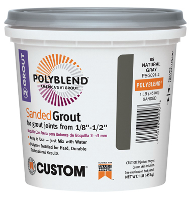 UPC 010186194356 product image for Building Products PBG091-4 Polyblend Sanded Repair Grout  Natural Gray Pack of 4 | upcitemdb.com