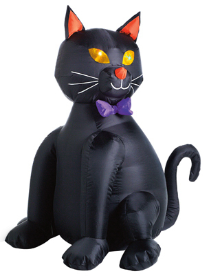 90-224-087 48 In. Inflatable Lighted Black Cat