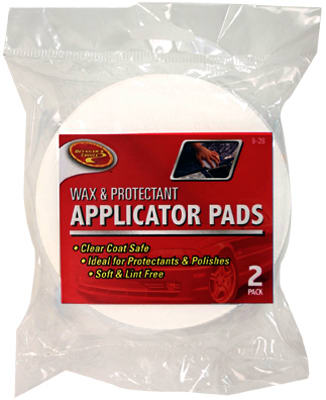 Clean Rite 9-28 Wax & Polish Applicator Pads, Soft, Pack Of 2