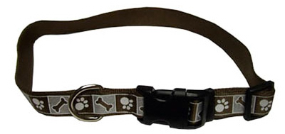 46481 A Cps18 .63 In. Adjustable Reflective Nylon Collar - Chocolate