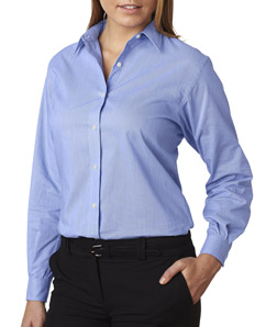 UPC 712848025687 product image for Van Heusen 13V0236 Ladies Classic Long Sleeve Pincord Spread Collar Light Blue - | upcitemdb.com