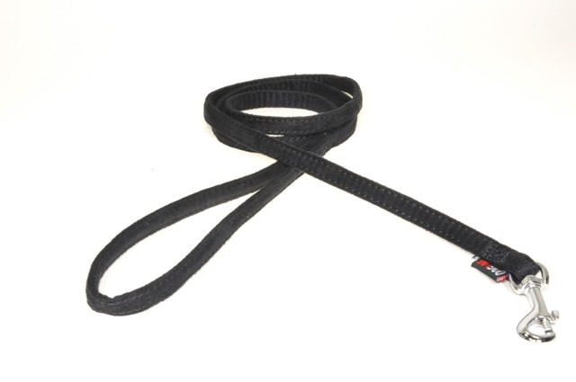 6 Ft. L X 0.38 W In. Comfort Microfiber Dog Leash, Black