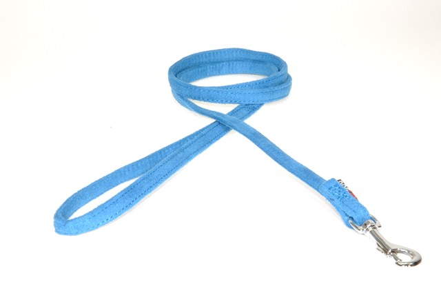 6 Ft. L X 0.38 W In. Comfort Microfiber Dog Leash, Blue