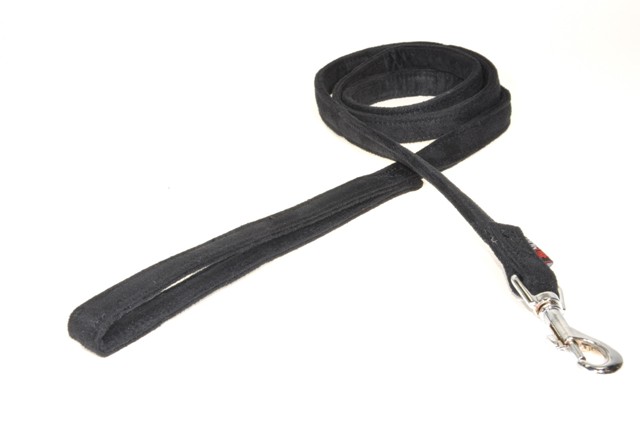 6 Ft. L X 0.63 W In. Comfort Microfiber Dog Leash, Black