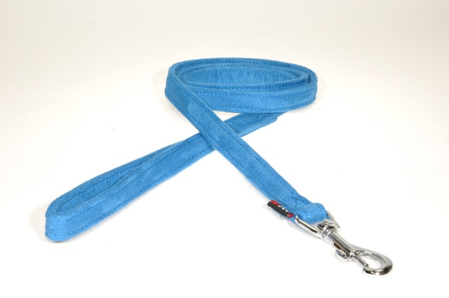 6 Ft. L X 0.63 W In. Comfort Microfiber Dog Leash, Blue