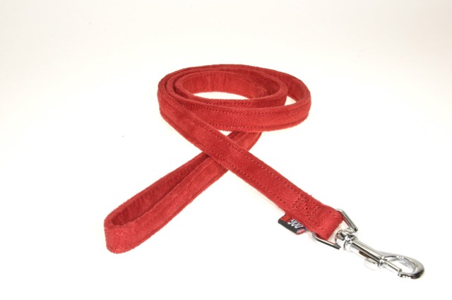 6 Ft. L X 0.63 W In. Comfort Microfiber Dog Leash, Red