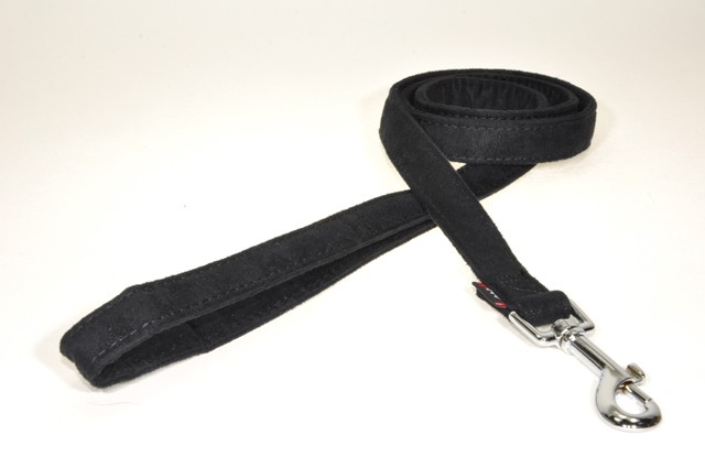 4 Ft. L X 0.75 W In. Comfort Microfiber Dog Leash, Black