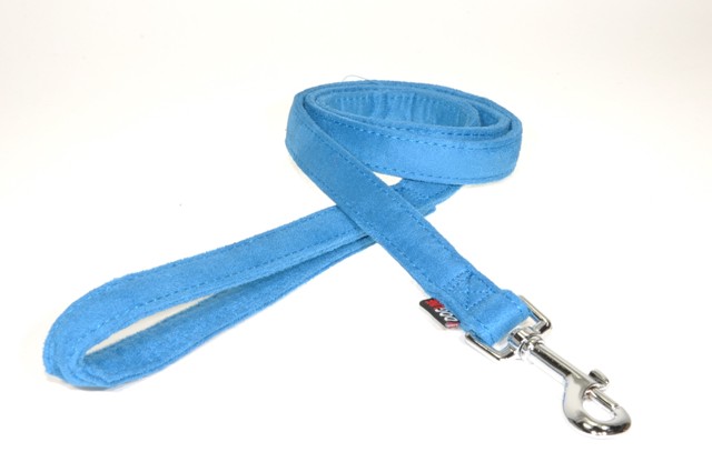 4 Ft. L X 0.75 W In. Comfort Microfiber Dog Leash, Blue