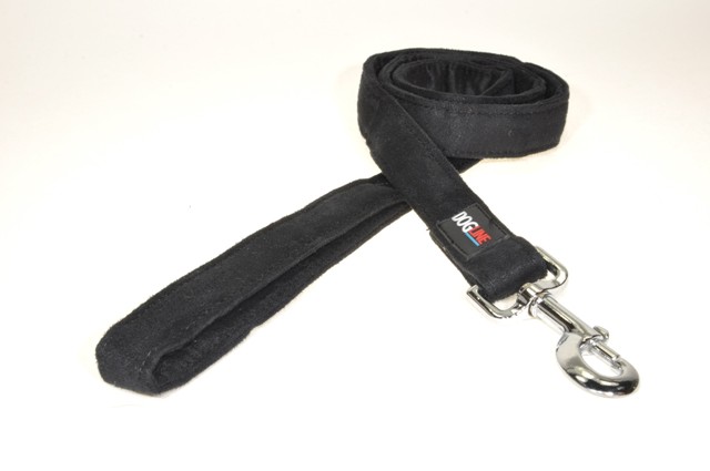 M8043-1 4 Ft. L X 1 W In. Comfort Microfiber Dog Leash, Black