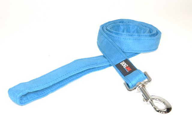 6 Ft. L X 1 W In. Comfort Microfiber Dog Leash, Blue