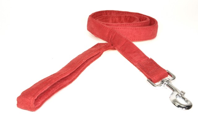 6 Ft. L X 1 W In. Comfort Microfiber Dog Leash, Red
