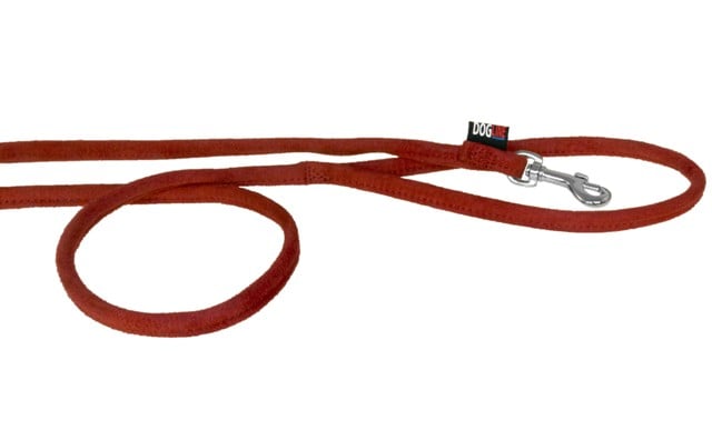 4 Ft. L X 0.38 W In. Comfort Microfiber Round Leash, Red