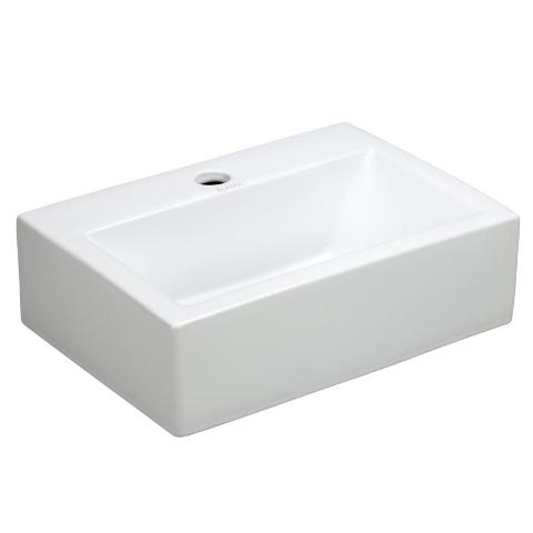 Porcelain Rectangle Wall Mounted Sink
