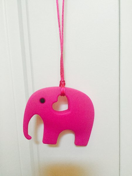 Elp01 Pink Elephant Teether