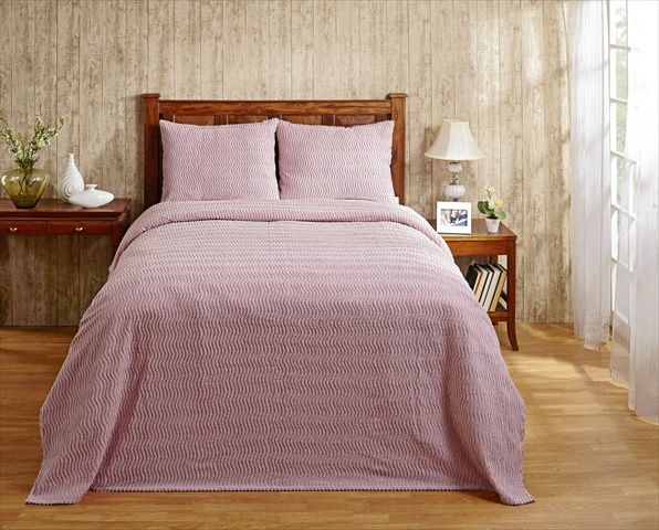 Bsnatwpi Twin Natick Bedspread, Pink - 81 In.